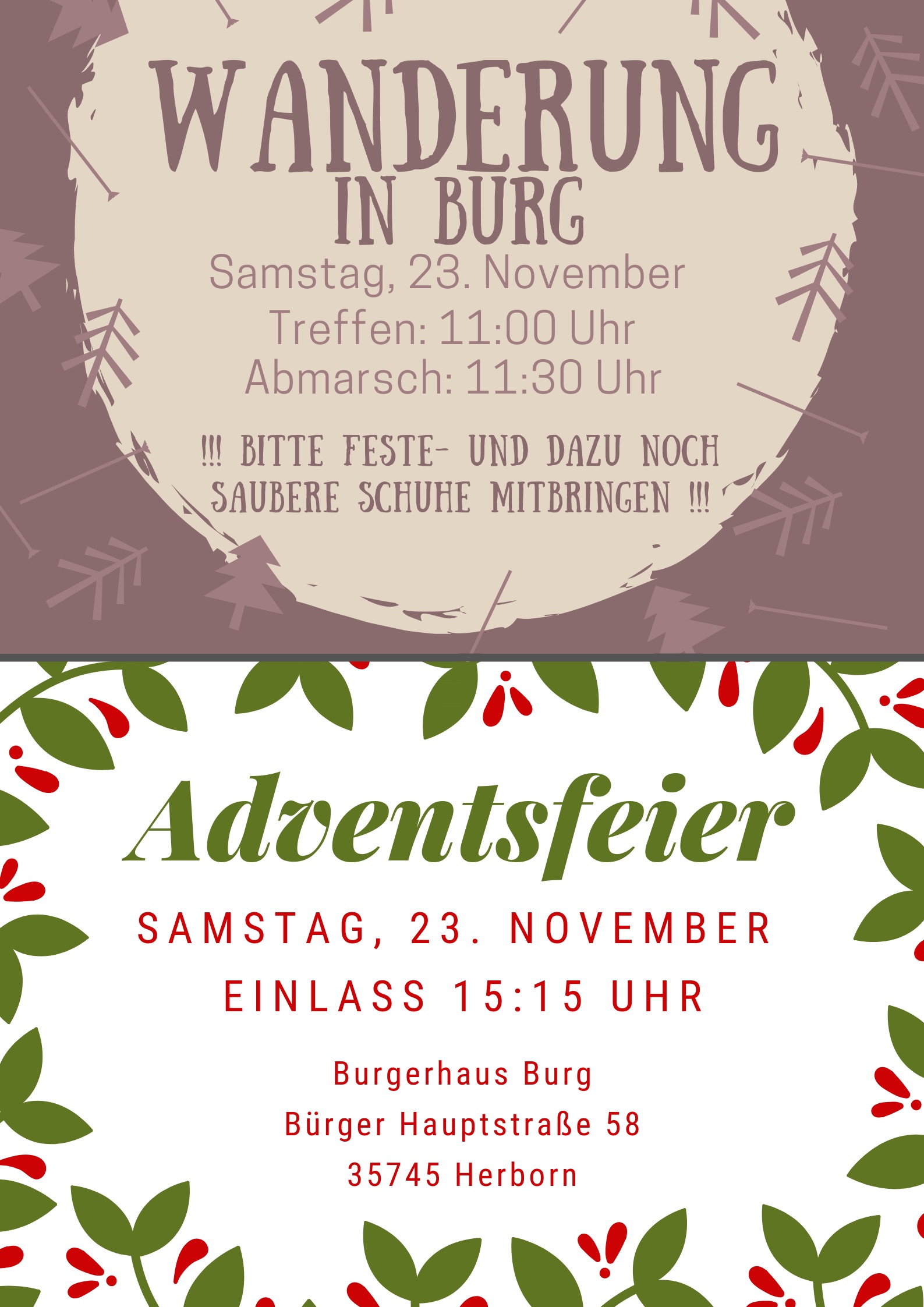 20191123 adventsfeier mit wanderung